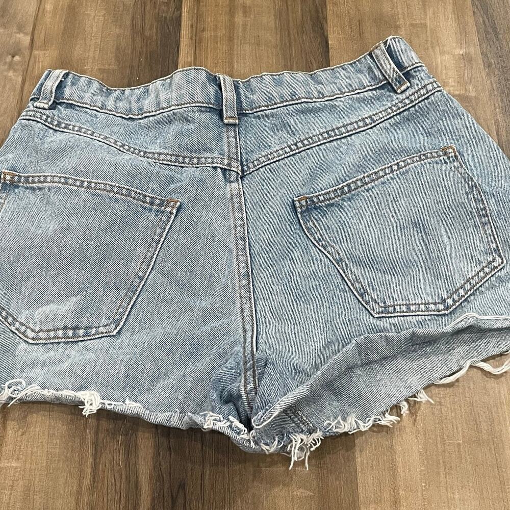 Top Shop Size 8 Petite Mom Shorts Denim Cut Offs Topshop - Picture 4 of 4